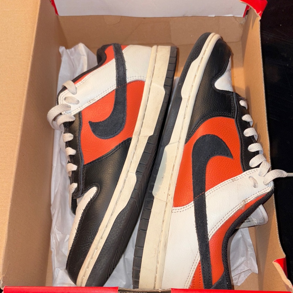 Nike Black and Orange Athletic Shoes